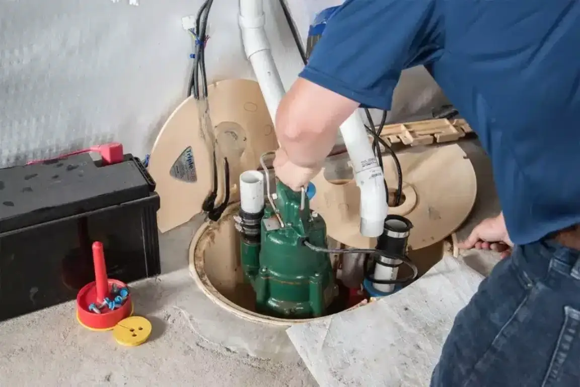 Sump pump installation